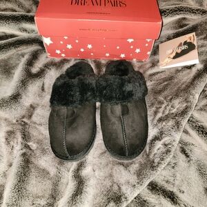Dream Pairs Women's Black Slipper Clog